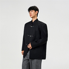 可二开「折棘」荆棘立体绣设计大码M-5XL中式西服XF78058P90控138，男装西服，星座226-1