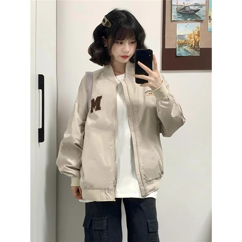 秋季新款美式复古刺绣棒球服男女宽松休闲夹克外套潮牌JK6816-P59图片