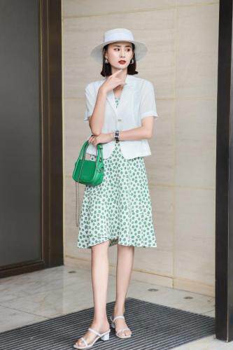 泡泡纱两件套，女装，雪飞诗