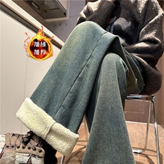 XZ616秋冬重磅加绒加厚黄泥百搭直筒休闲牛仔裤TY1145P65控78，男装牛仔裤，星座512A（原616）