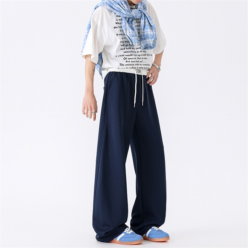 休闲裤男华棉新款港风宽松高品质弯刀裤K8558-特P40无差价，男装休闲裤，星座214-3