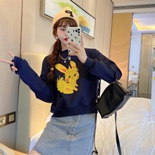 现货冬款休闲加绒卫衣，女装卫衣/绒衫，泽妤