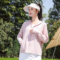 锦纶原纱防晒衣夏季黑胶帽檐UPF100+防紫外线冰感防晒服F067-P35，男装防晒衣，星座1403A