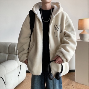 新款绣花港风连帽棉衣大码加厚毛绒棉袄男 MY200 P118 控188图片