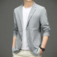 高档时尚气质轻便西装春秋简约时尚休闲男士休闲西服HM2061-P178，男装西服，星座1105-3