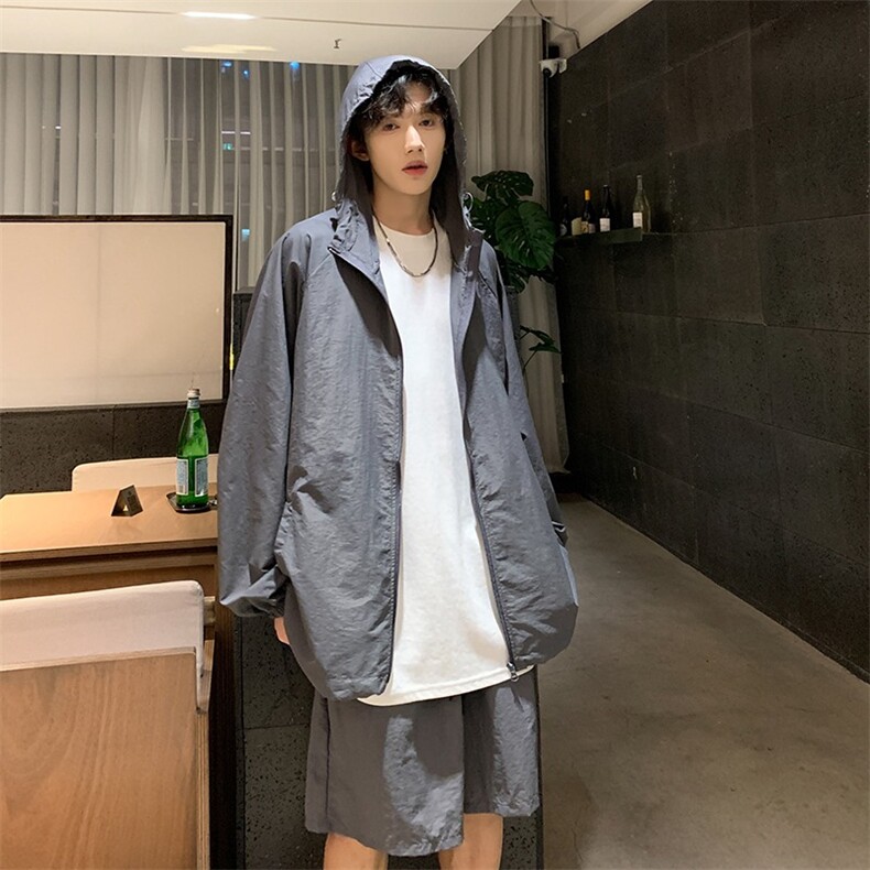 速干透气防晒衣套装男潮牌户外防紫外线皮肤衣两件套8870，男装防晒衣，星座1116A-1（原606A）