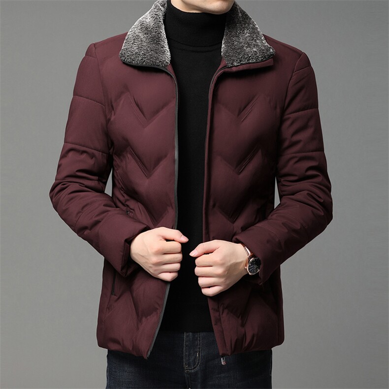 冬季中年男棉衣中老年人男装翻领棉服爸爸冬装外套QLMMFQT43-P150,男装棉衣,电商B212（原钱塘6029）