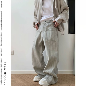 男美式潮牌休闲直筒宽松长裤NB055-P58图片