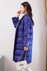 棉衣/棉服长袖加厚中长款2020年冬季西装领甜美清新可爱百搭时尚，女装棉衣/棉服，艾尚靓装