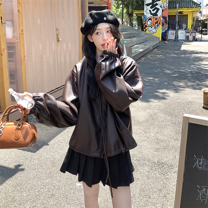 2026春款【有货】皮衣B109-9102-145-198,女装短外套,2B109