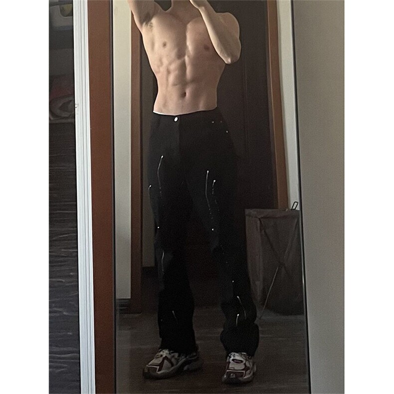 出数据肌肉有原图漆点泼墨牛仔裤嘻哈常规55加绒65,男装牛仔裤,星座310A-4