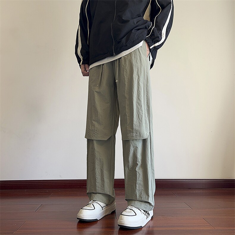 港风伞兵裤休闲裤宽松运动裤拖地裤束脚裤男KP813P45,男装休闲裤,星座1204-3