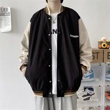2021新款春秋休闲百搭外套男生夹克棒球服宽松潮外衣W1799-P46，男装夹克，星座512-4
