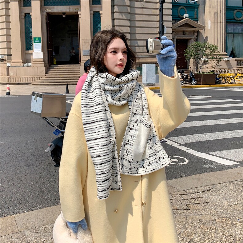 韩版气质宽松高级感外套女2025年秋冬季新款鹅黄色双排扣毛呢大衣,女装毛呢外套,2C030