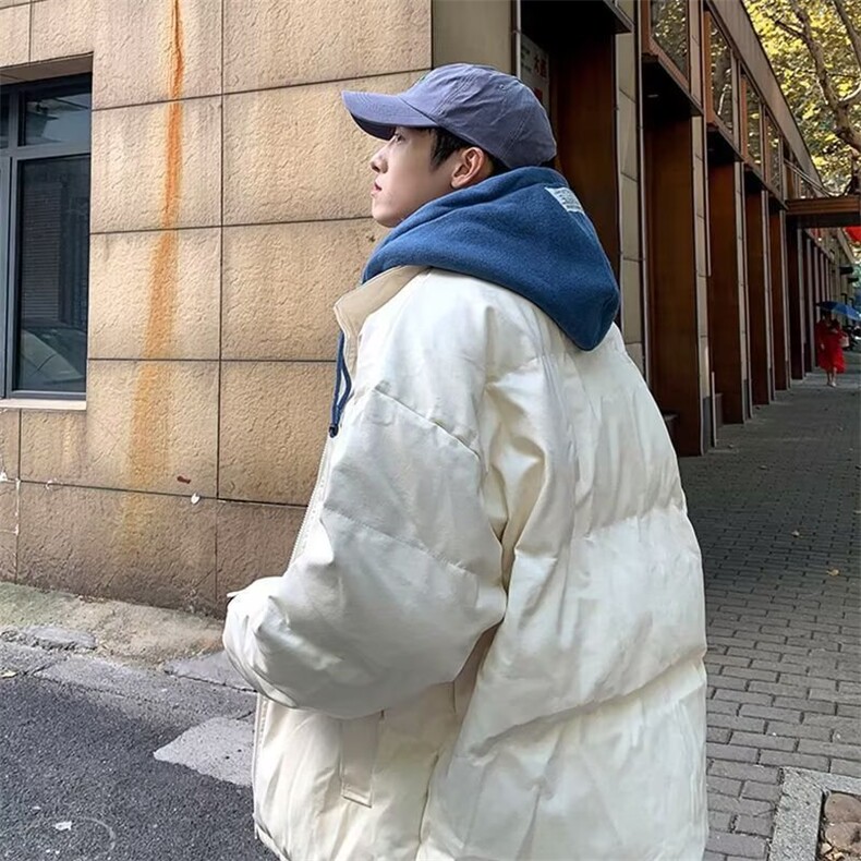 1506-1/M2071/P74冬季加绒加厚面包服新款潮流日系简约棉衣外套1,男装棉衣,星座1506-1