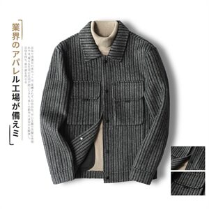 2021阿尔巴卡男士双面羊绒夹克短款外套毛呢大衣 Y8889 P315控428图片