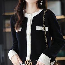 2025年秋季时尚百搭通勤就可以休闲开衫，女装羊毛衫，哲奥羊绒