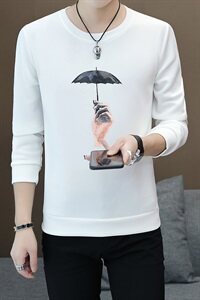 大货已备 2021春秋季跑量款长袖T恤圆领韩版男士卫衣W2784-P16图片