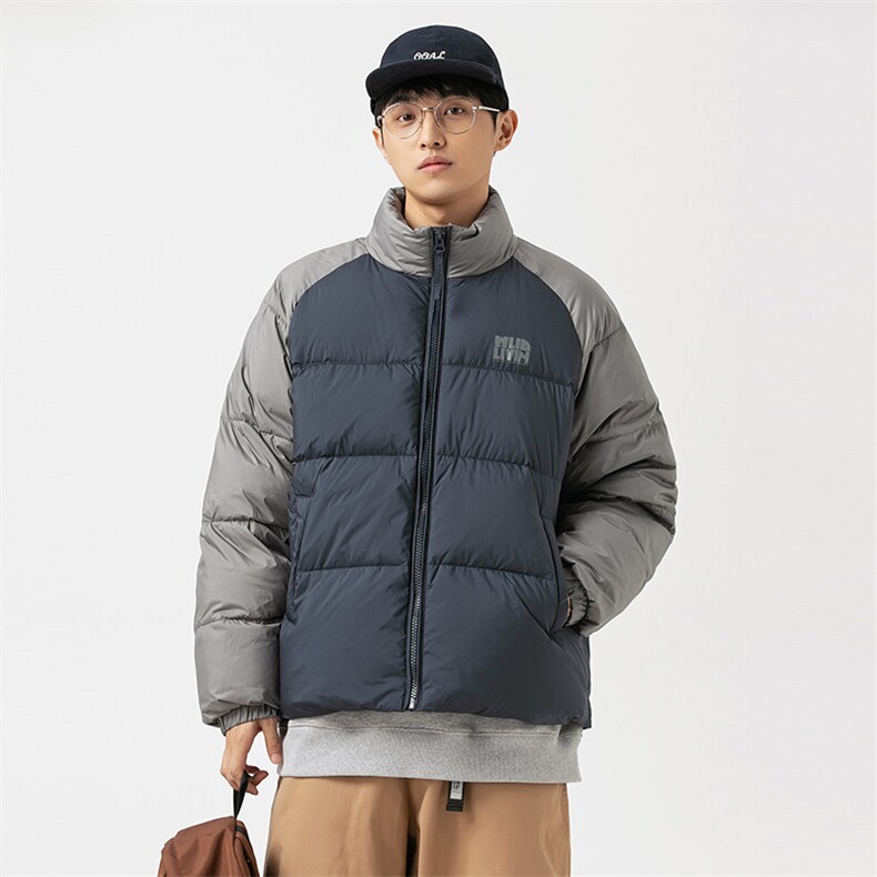 2026冬季新款男日系潮牌立领白鸭绒羽绒服拼色加厚外套YR20-F209,男装羽绒服,电商A101（原外27）