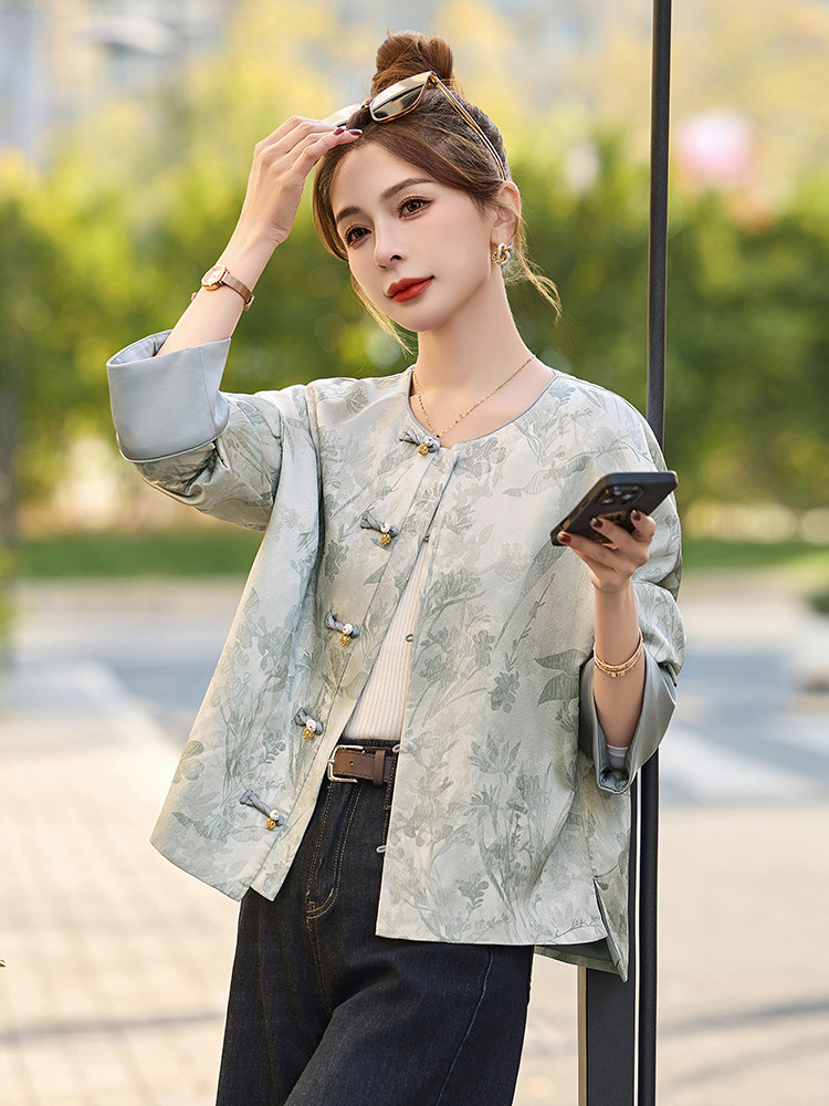 2025春季新款gf外套新中式拼接g风外套潮,女装短外套,橙子家