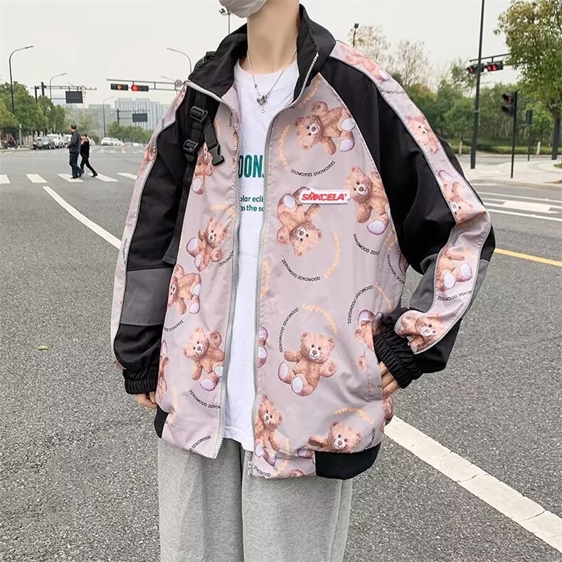 美式高街小众破反光夹克外套  ST01 P50图片
