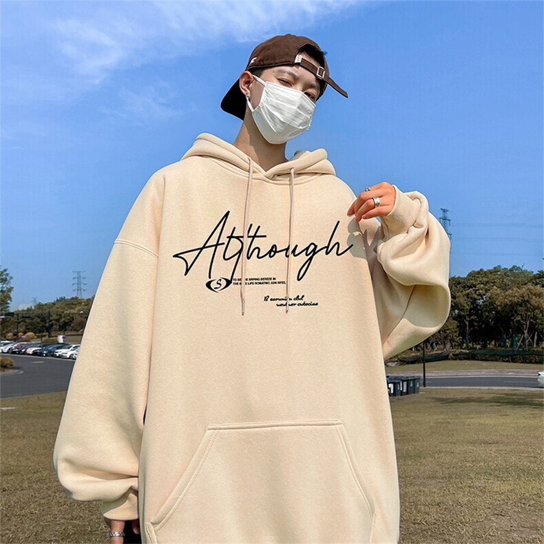 抖音得物供货可提供视频春装重磅美式宽松连帽卫衣DL2413,男装卫衣,电商A486-1