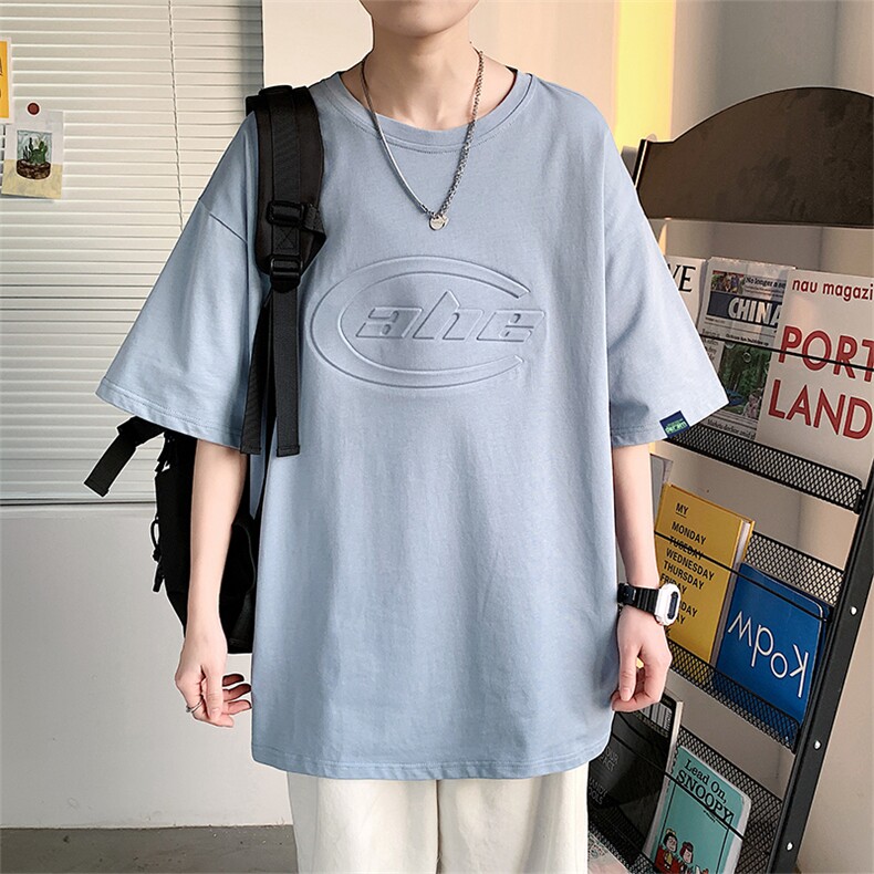 数据款！仿纯棉短袖t恤男新款百搭宽松潮流休闲T恤衫TC3020-P25,男装T恤,星座717