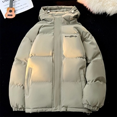现货抖音得物可供视频三防加厚羽绒连帽棉衣外套面包棉服85536，男装棉衣，电商A486