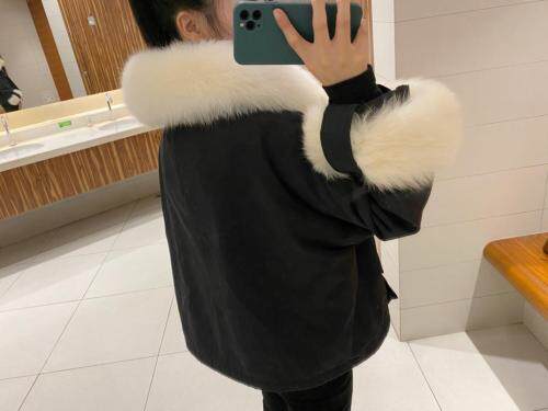 现货大毛领派克，女装，泰靡(1F)