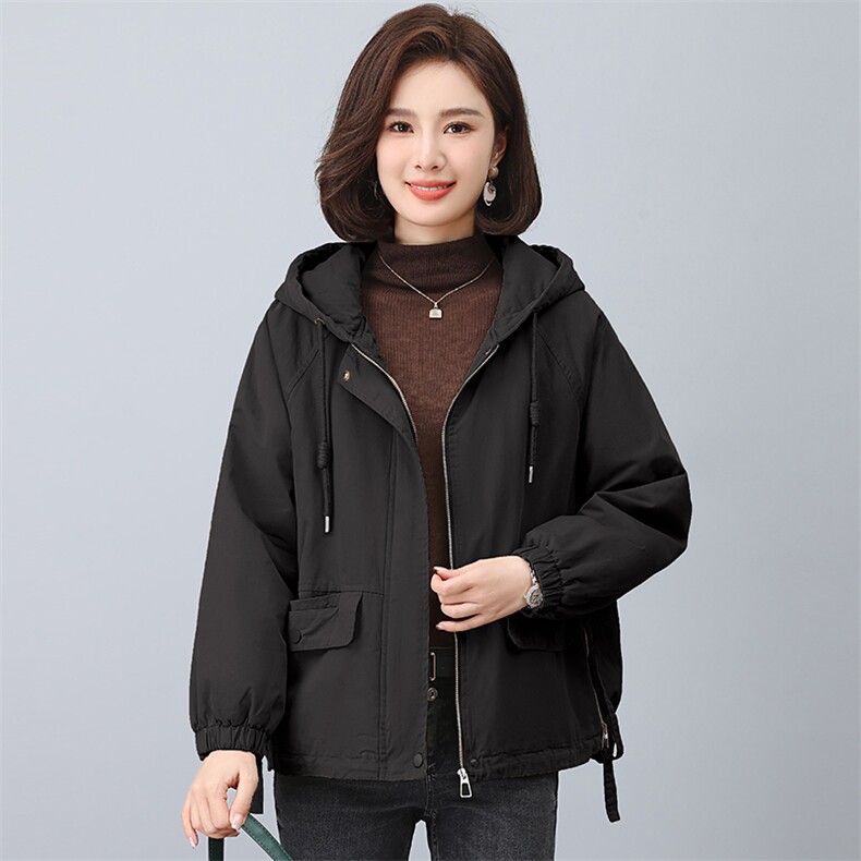 2023年冬季时尚潮流休闲加绒加厚派克服,女装派克服,独衣靓
