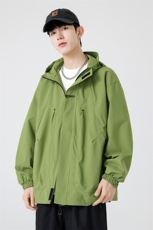 连帽运动夹克户外冲锋防雨防风休闲男女同款外套F745-特价P37，男装夹克，电商A007