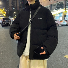 2023男冬季新款灯芯绒保暖棉衣防风宽松加厚大码棉服外套BYM09P85，男装棉衣，电商A086