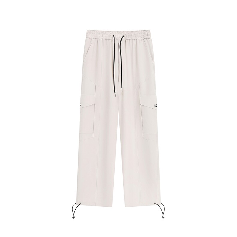 冰丝工装口袋可束脚休闲裤K042平铺92%聚酯纤维8%氨纶(S-2XL)TP27,男装休闲裤,电商A088