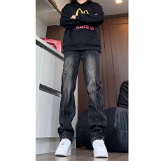 秋季美式高街hiphop重工业水洗工装牛仔裤货号K691P60，男装牛仔裤，电商A063