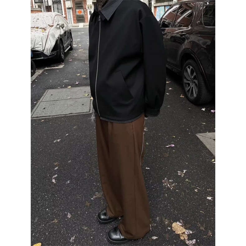 翻领高级感外套男款美式小众cleanfit痞帅休闲夹克,男装夹克,星座506A