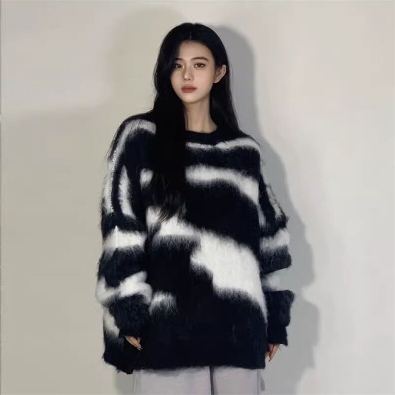 日系复古chic毛衣男秋冬季美式慵懒风加厚温柔高级感软糯针织外套,男装针织衫/毛衣,星座506A