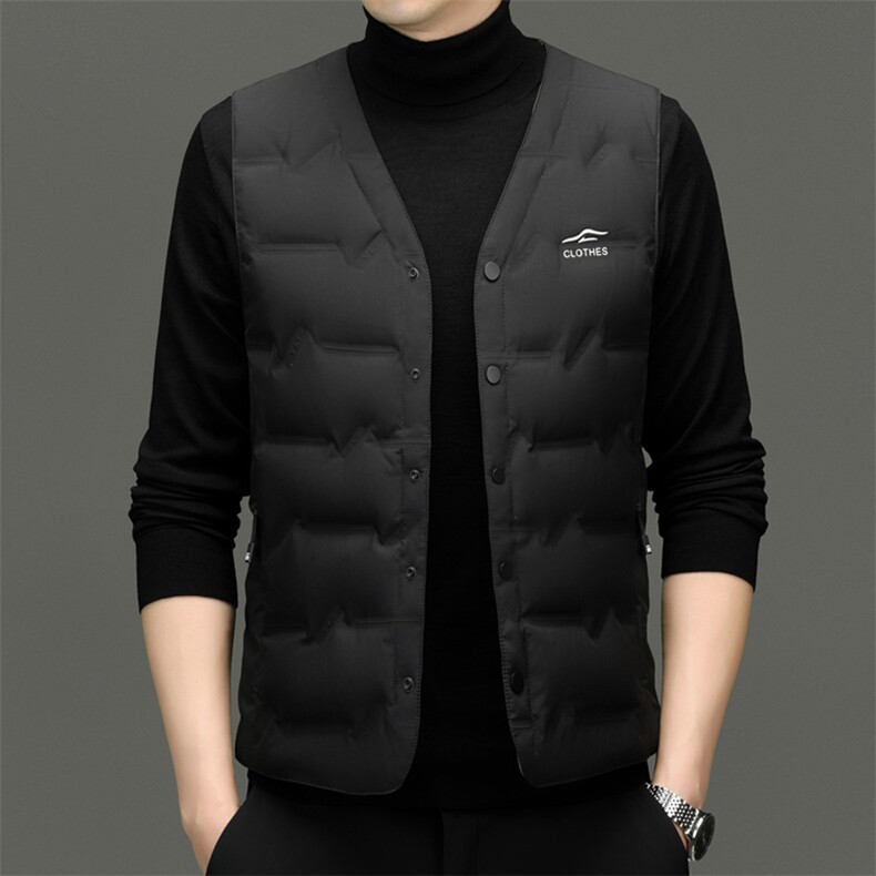 冬季羽绒马甲男外套2026年新款高端立领保暖羽绒服潮服马夹图片