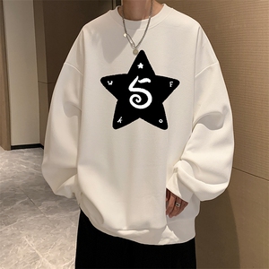 华夫格卫衣圆领卫衣男大码长袖t恤男外套 HW76368-P30图片