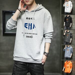 春秋连帽卫衣男青少年韩版宽松潮流套头衫时尚长袖外套DF173T图片