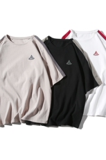2021新款夏季短袖t恤男士打底衫韩版拼色中袖上衣服潮DS350TP25，男装T恤，电商A102