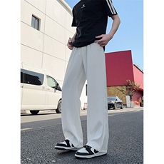 XK462-P38夏季新款西裤前腿内拼片微喇休闲裤，男装休闲裤，电商A178