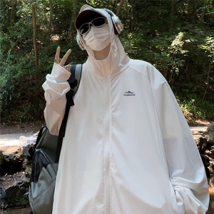 upf50防晒衣男夏季薄款连帽外套户外钓鱼冰丝透气防紫外线防晒服图片