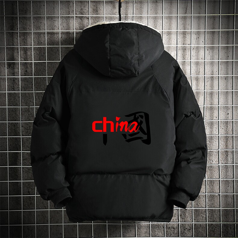 MY16189-P100加厚加绒连帽衣男大码服男面包服男网格挂拍,男装棉衣,电商A040A