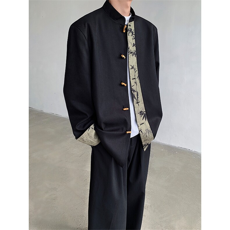 现货！25秋冬新中式竹叶设计感礼服西装外套XZ94-P138,男装西服,电商B288