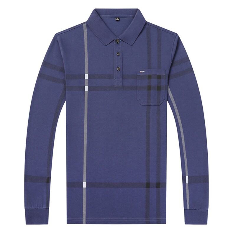 QLM55178男式秋季服装新款长袖T恤青年翻领四季打底体恤P58,男装T恤,电商B360