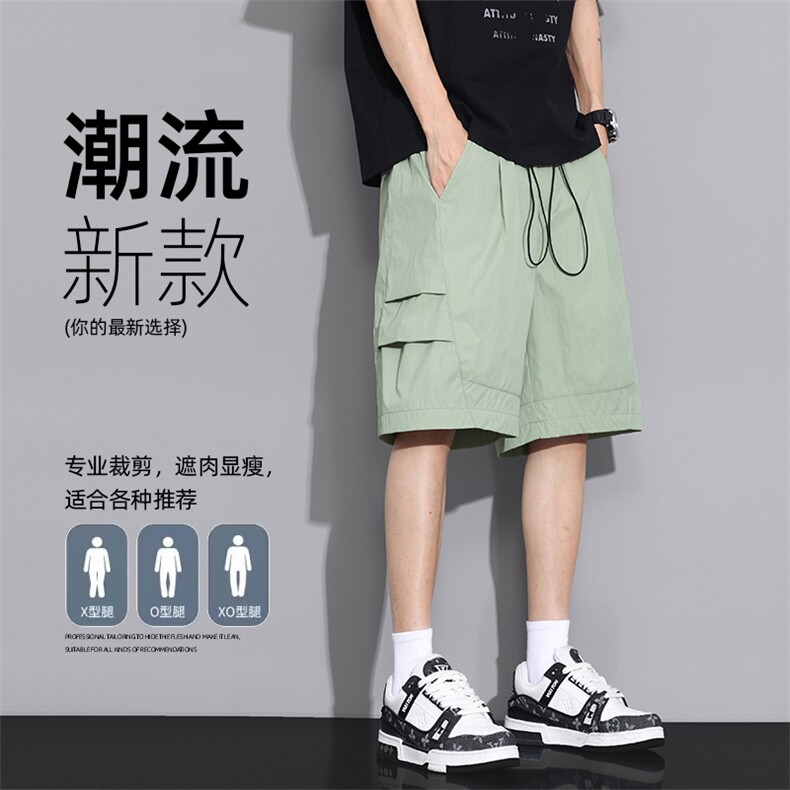 现货夏季工装短裤男ins潮牌休闲百搭潮流痞帅五分裤D02521-P38,男装牛仔裤,星座308B-2