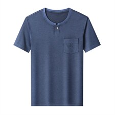 YL2933男式夏季新款短袖水洗T恤青年纯色透气潮流体恤P55，男装T恤，电商B360