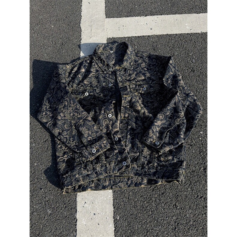 B221美式高街暗黑小众重工艺印花牛仔外套SY2536-特P70控118,男装工装外套,电商B221