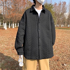 春季华夫格衬衫男长袖港风C542P38，男装衬衫，星座1116-2