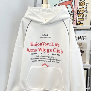 卫衣男连帽春秋季ins港风宽松潮牌字母印花百搭外套WY0219-P53图片